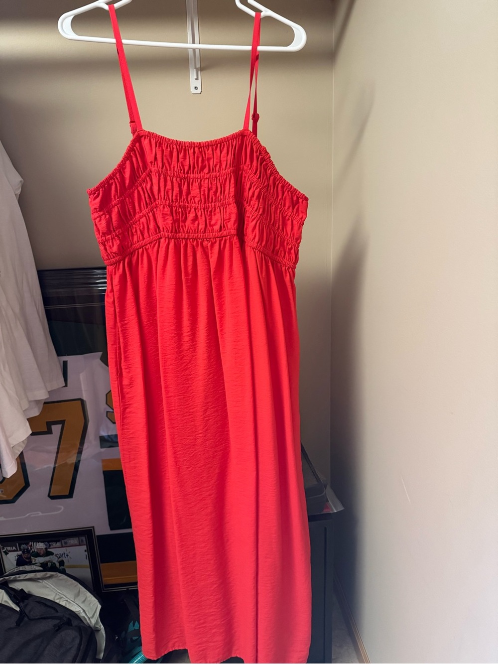 a new day Red Maxi Sundress with Spaghetti Straps
